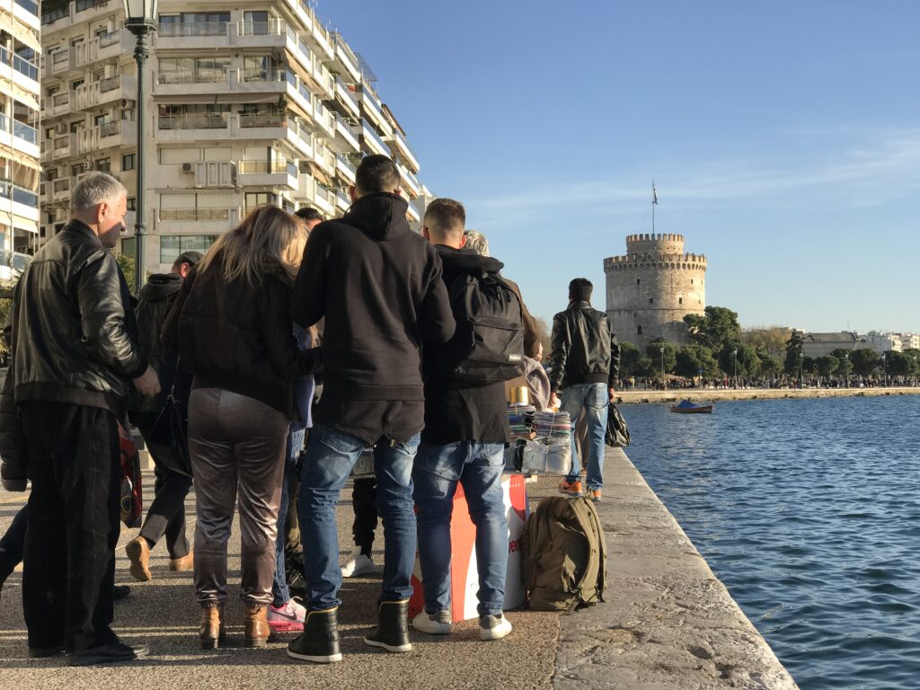 thessaloniki waterfront boardwalk