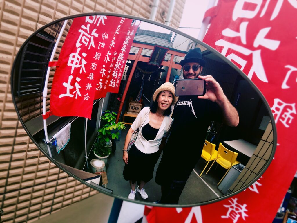 My and my guide for my Sunamachi Ginza walking food tour